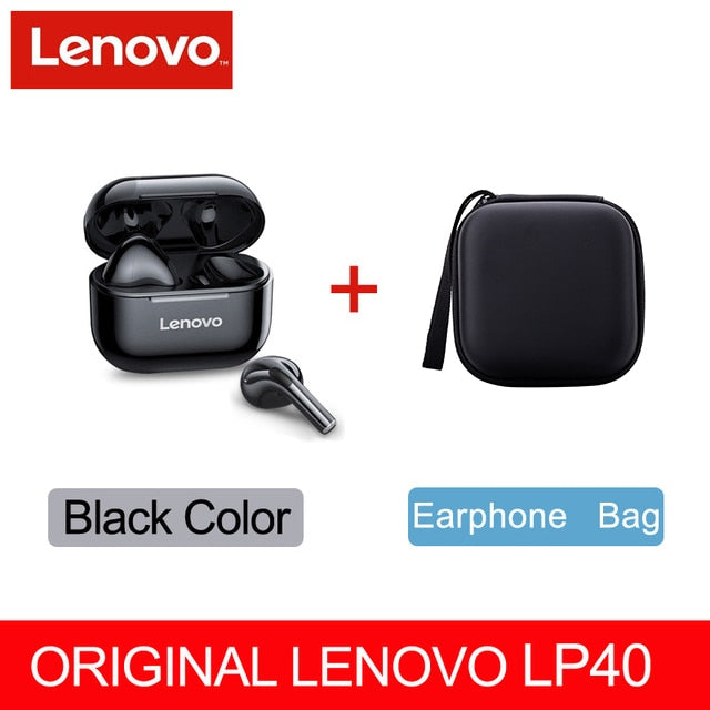 Original Lenovo LP40 wireless headphones TWS Bluetooth Earphones Touch Control Sport Headset Stereo Earbuds For Phone Android