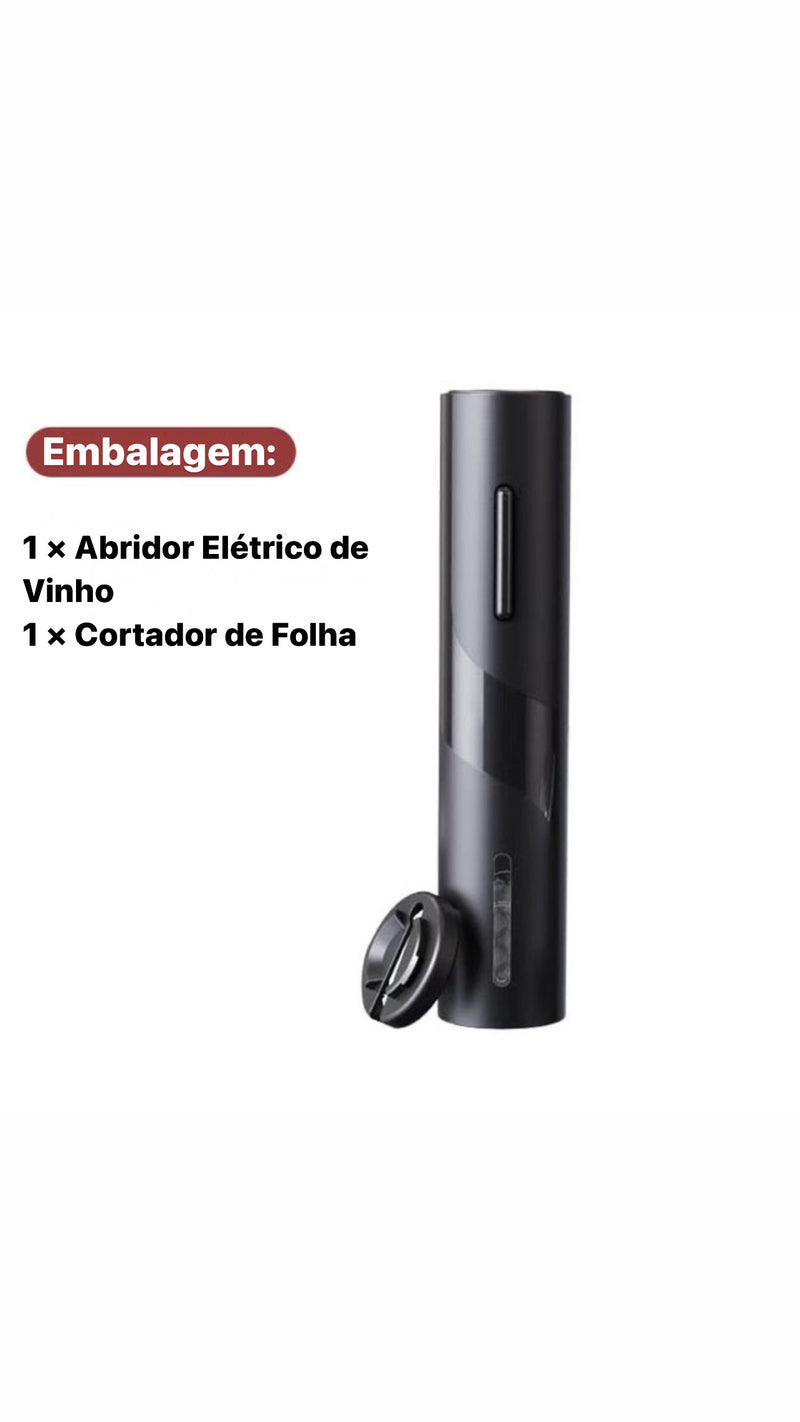 Conjunto de abridor de vinho elétrico Opcional abridor de saca-rolhas para garrafa de vinho com cortador de papel alumínio, aerador de vinho