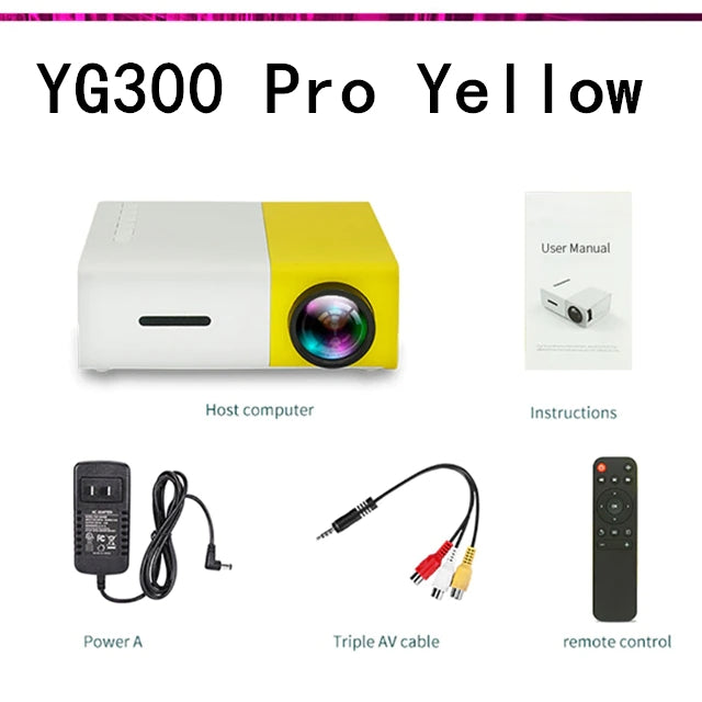 Projetor LED YG300 Pro