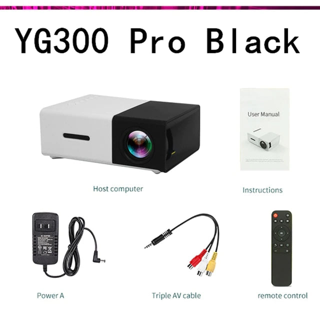 Projetor LED YG300 Pro